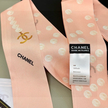 CC  Twilly Mini Scarf 120cm Light Pink Mulberry Silk 949111
