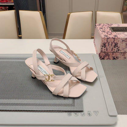 Jimmy 25 Jess Sandals Pale Pink Leather 240098