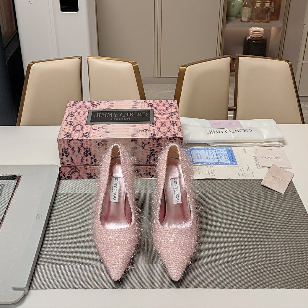Jimmy 25 Ixia 100 Pump Baby Pink Tinsel 240023