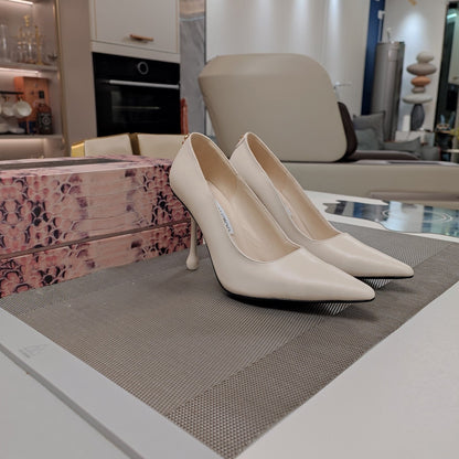 Jimmy 25 Love 100 Pump Beige Cream Cowhide 240037