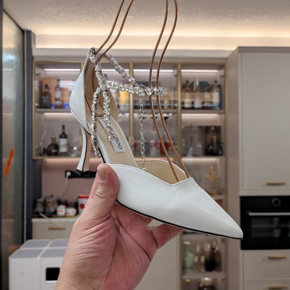 Jimmy 25 Stevie 80 Pumps White Patent Leather 240029