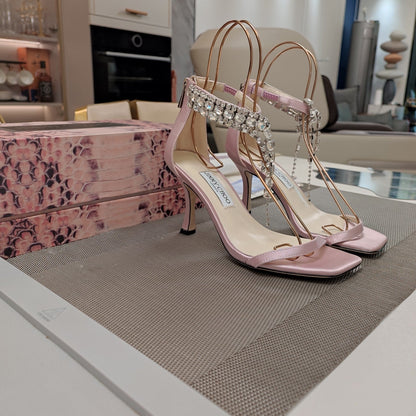 Jimmy 25 Verity Sandal 70 Lemonade Pink Silk 240035
