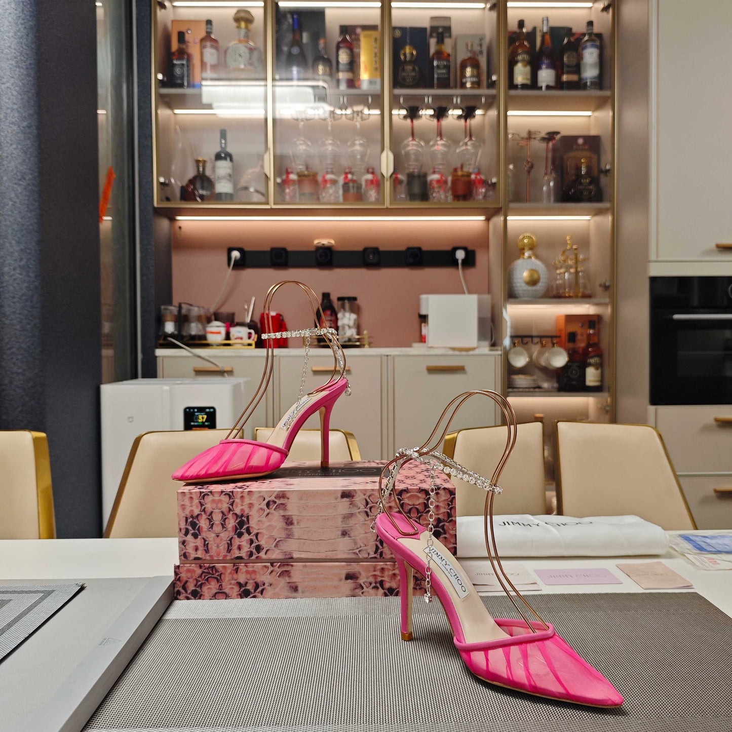 Jimmy 25 Seada 100 Pump Pink Cowhide 240049