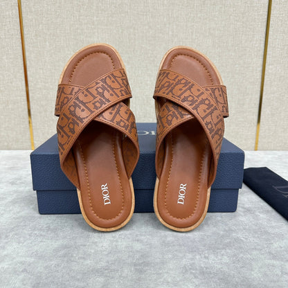 CD ALIAS SANDAL CIDER EMBOSSED CALFSKIN