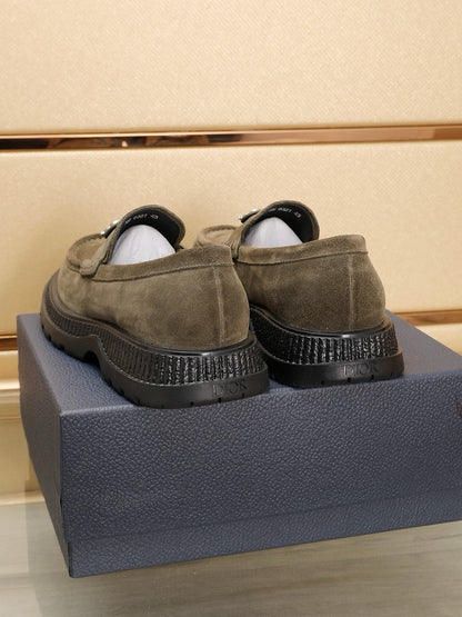 CD EXPLORER ICON LOAFER OLIVE SUEDE