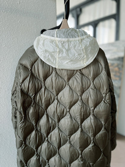 MC 25 Quilted Jacket Moss Green Polyester 0003