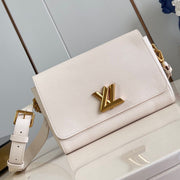 lv soft twist 27cm quartz calfskin gold hardware