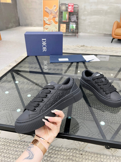 CD B33 SNEAKER BLACK EMBOSSED CALFSKIN