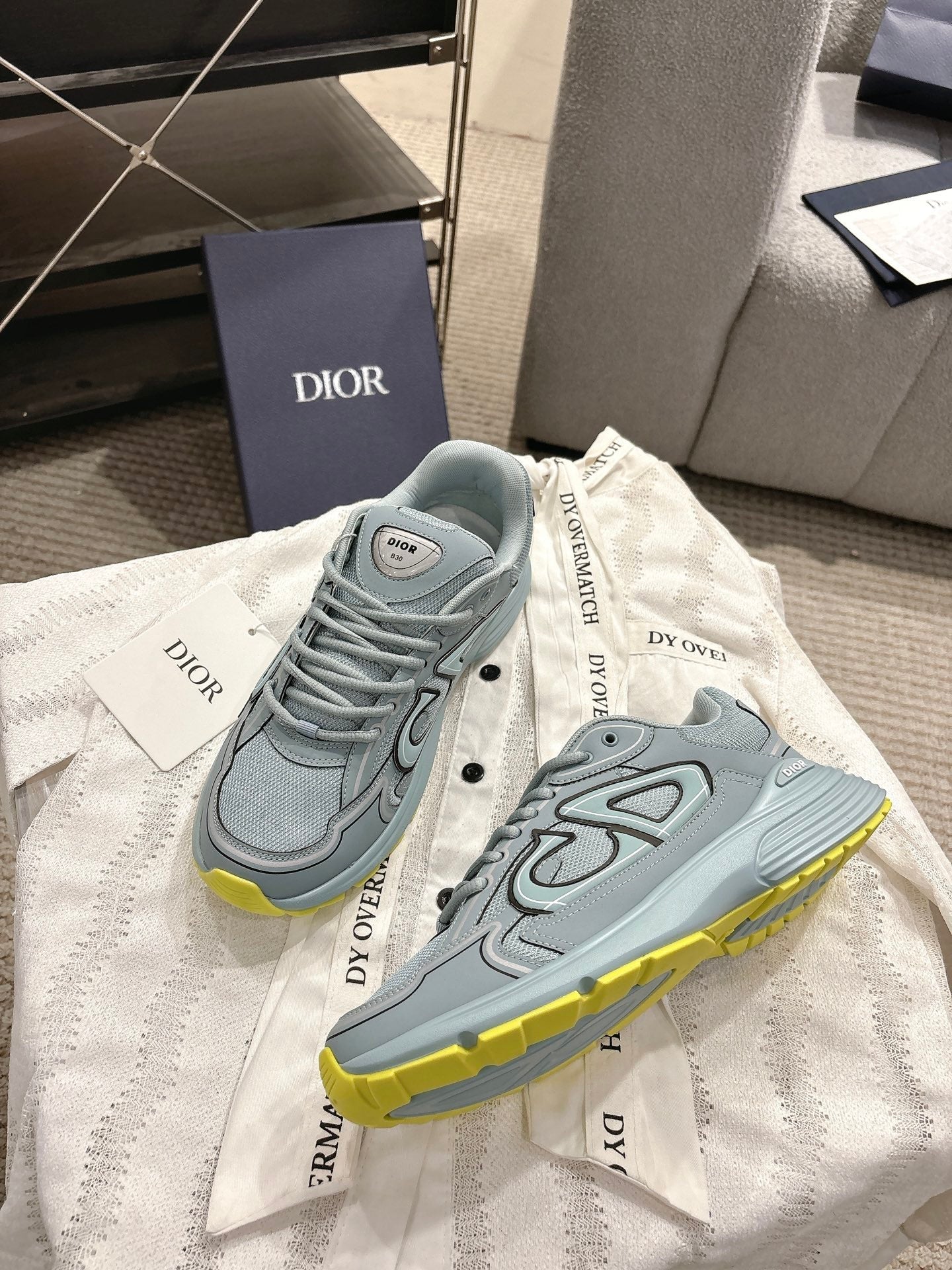 CD B30 Sneakers Pastel Blue Technology Fabric 438326
