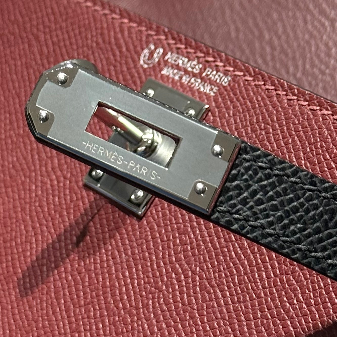 HM Mini Kelly 19 Burgundy Epsom 243135