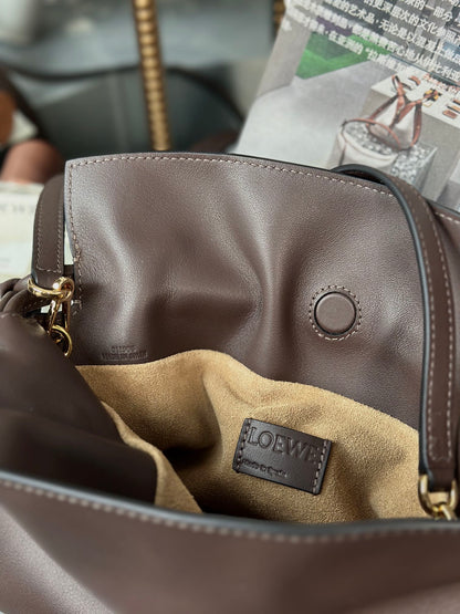 Mini Flamenco Bag 23cm Chocolate Calfskin