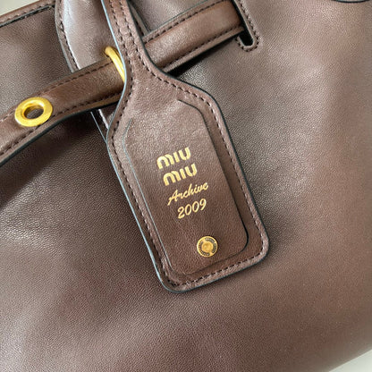 MiuMiu popular vintage tote bag sheepskin
