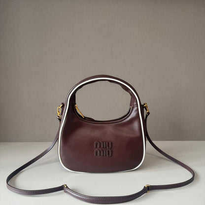 MiuMiu Wander Crescent Bag Leather