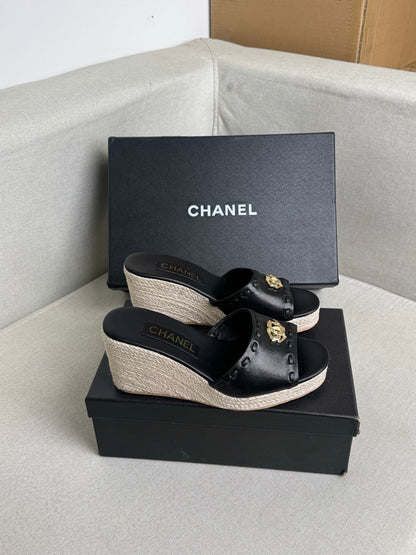 Chanel 2026 Classic Platform Sandals Sheepskin 823302