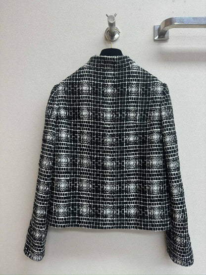 CC 25 Tweed Jacket Black Polyamide Cotton 251893