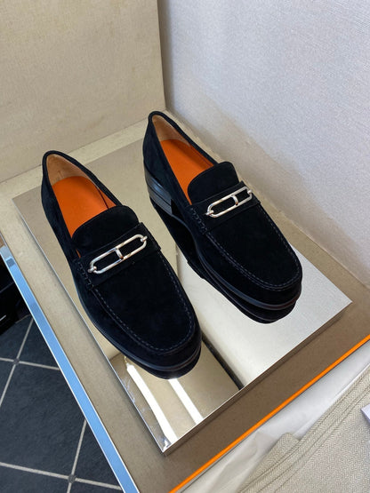 HM Men's Colette Loafer Black Suede 680427