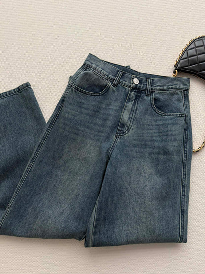 Chanel 2026 Denim Pant Blue Cotton 363711