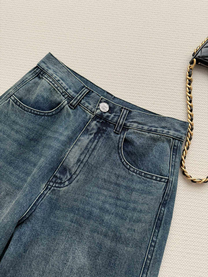 Chanel 2026 Denim Pant Blue Cotton 363711