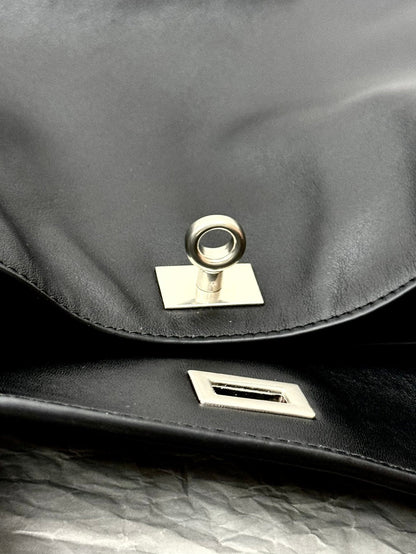 Balenciaga Small Rodeo Bag 29 Black Calfskin Sliver Hardware