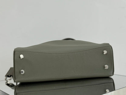 Balenciaga Medium Rodeo Bag 35 Olive Green Caflskin Sliver Hardware