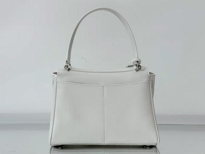 Balenciaga Small Bag 29 White Calfskin Sliver Hardware