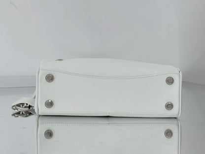 Balenciaga Small Bag 29 White Calfskin Sliver Hardware