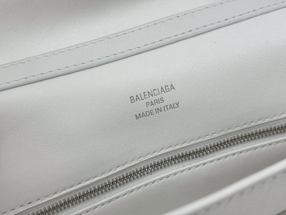Balenciaga Mini Bag 22 White Calfskin Sliver Hardware