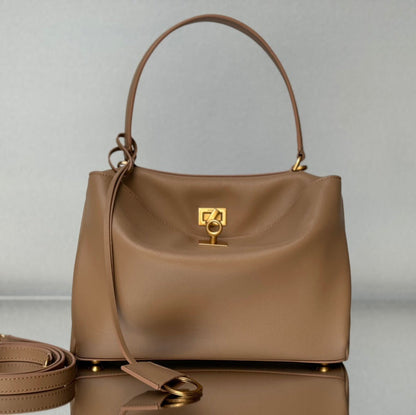 Balenciaga Small Bag 29 Rich Brown Calfskin Gold Hardware