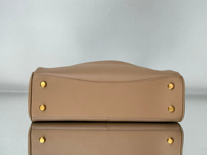 Balenciaga Medium Bag 35 Rich Brown Calfskin Gold Hardware