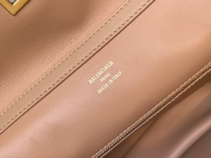 Balenciaga Medium Bag 35 Rich Brown Calfskin Gold Hardware