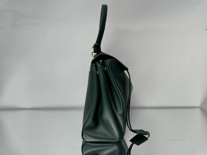 Balenciaga Large Bag 40 Dark Green Calfskin Gold Hardware