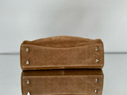 Balenciaga Small Rodeo Bag 40 Brown Suede Sliver Hardware