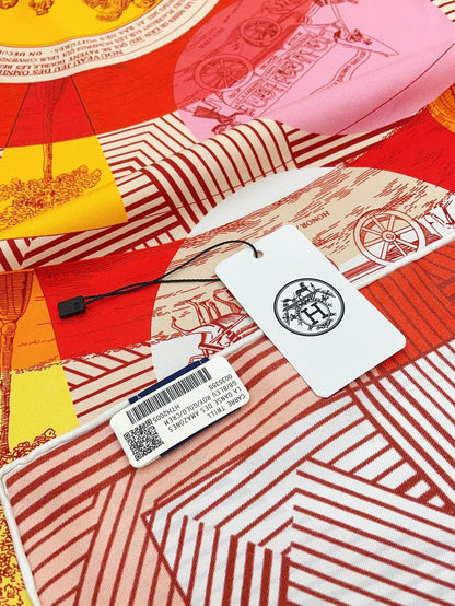 Jeu Des Omnibus Remix Scarf 90 CM In Colorful Silk Twill  211110