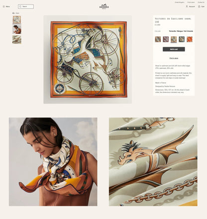 Voitures En Equilibre Scarf 140 CM In Colorful Cashmere And Silk 265385