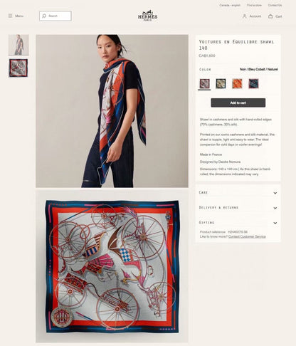 Voitures En Equilibre Scarf 140 CM In Colorful Cashmere And Silk 310320