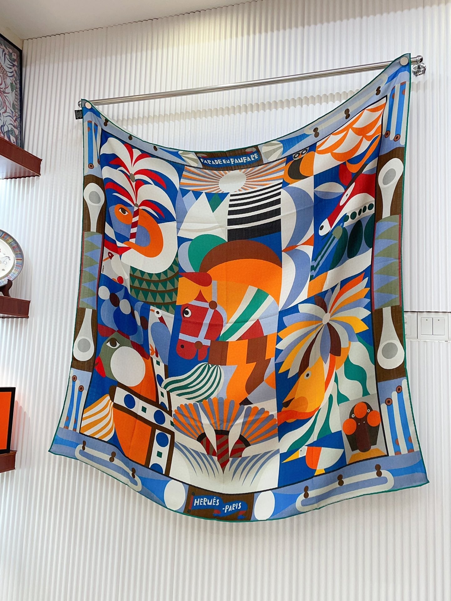 Parade en Fanfare Scarf 140 CM Colorful Cashmere And Silk 325968