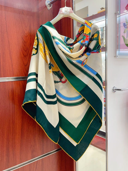 Brides De Gala Forever Scarf 140 CM In Colorful Cashmere And Silk 337142