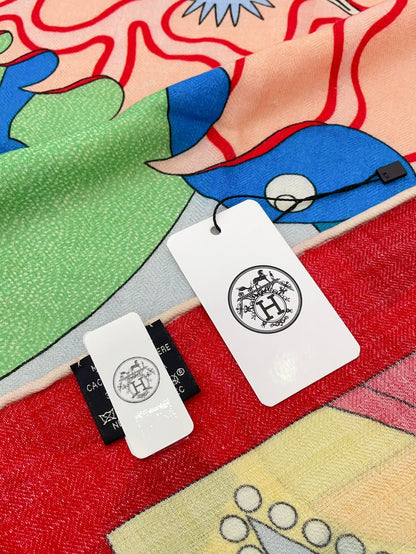 CA DECOIFFE ! SCARF 140 CM IN COLORFUL SILK