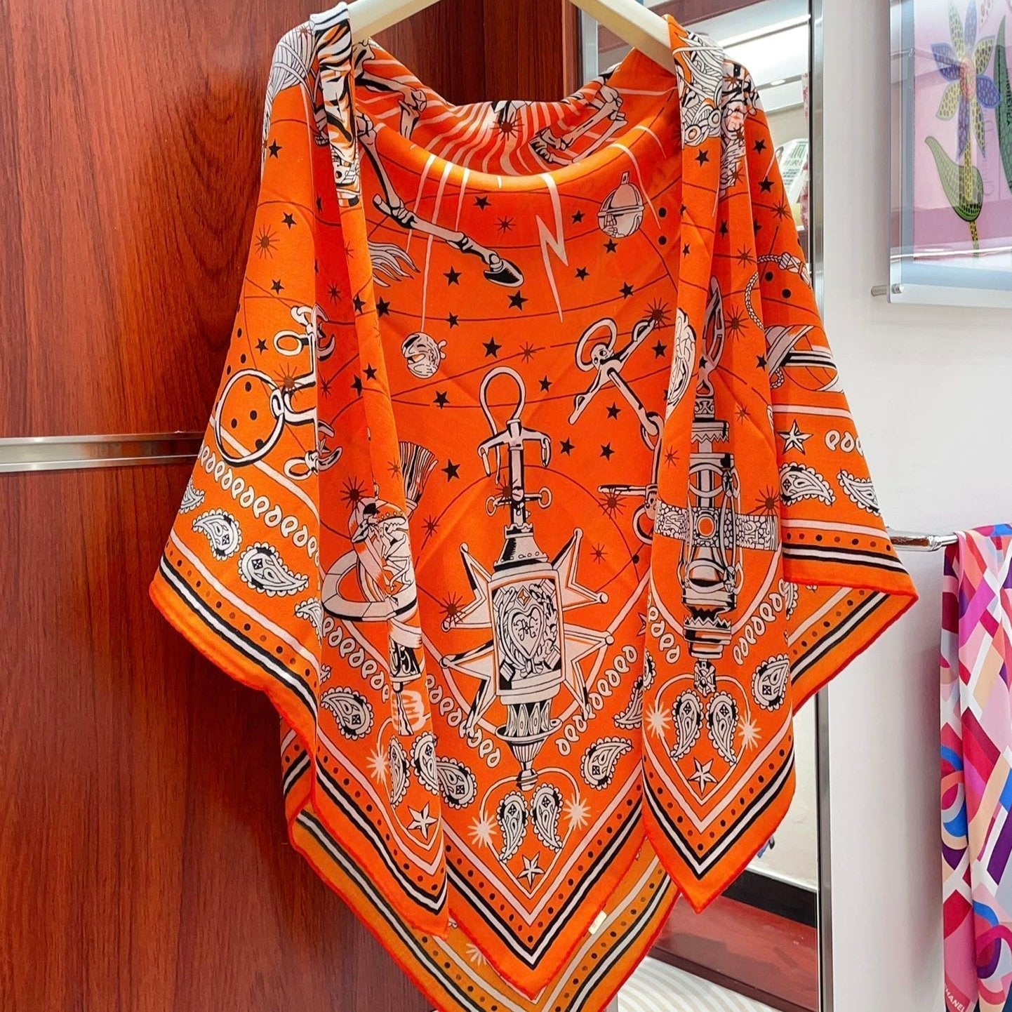 SCARF 140 CM COLORFUL 390958