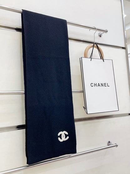CC Scarf 190 CM In Black Cashmere 393184