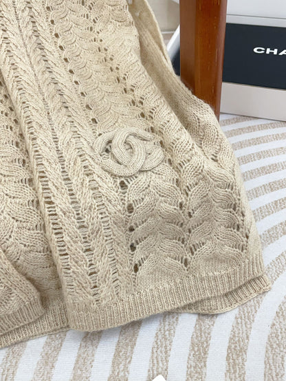 CC Scarf 190 CM In Beige Cashmere 396246