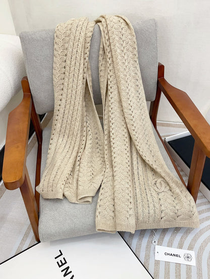 CC Scarf 190 CM In Beige Cashmere 396246