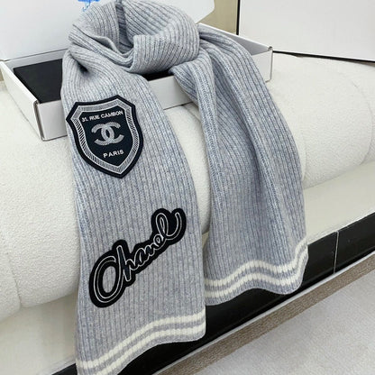 CC Scarf 180 CM In Grey Cashmere 405082