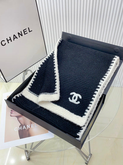 CC Scarf 200 CM In Black Cashmere 410211