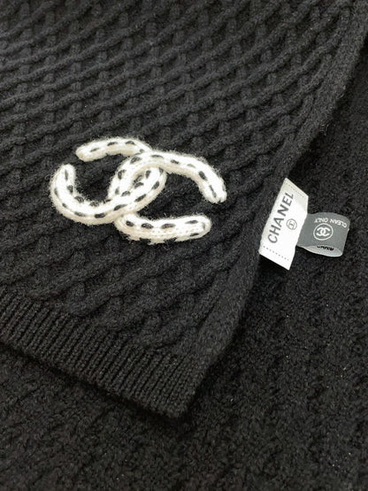 CC Scarf 170 CM In Black Cashmere 421410