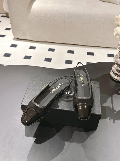 CC Slingback Black Suede 237503
