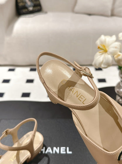 CC Slingback Cream Sheepskin 237516