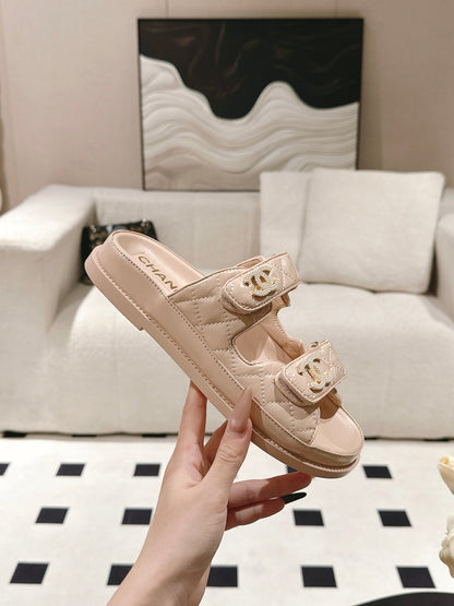 CC 25 Dad Sandal Mule Putty Pink Patent Leather 237579