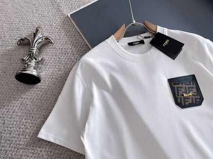 Fendi 2026 Men's Short-Sleeve T-Shirt Cotton 736975