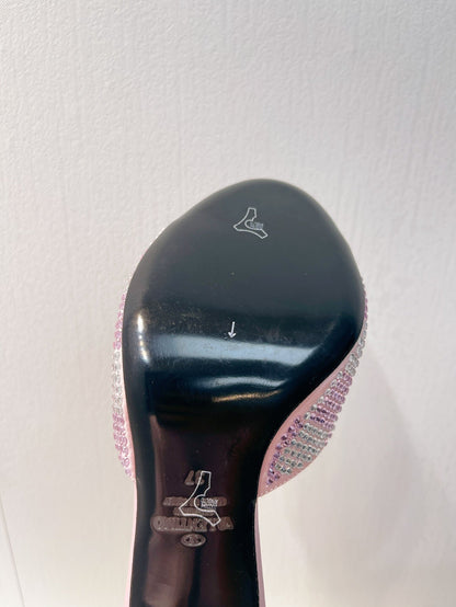 VT High Heeled Sandals Pink Sheepskin 292834